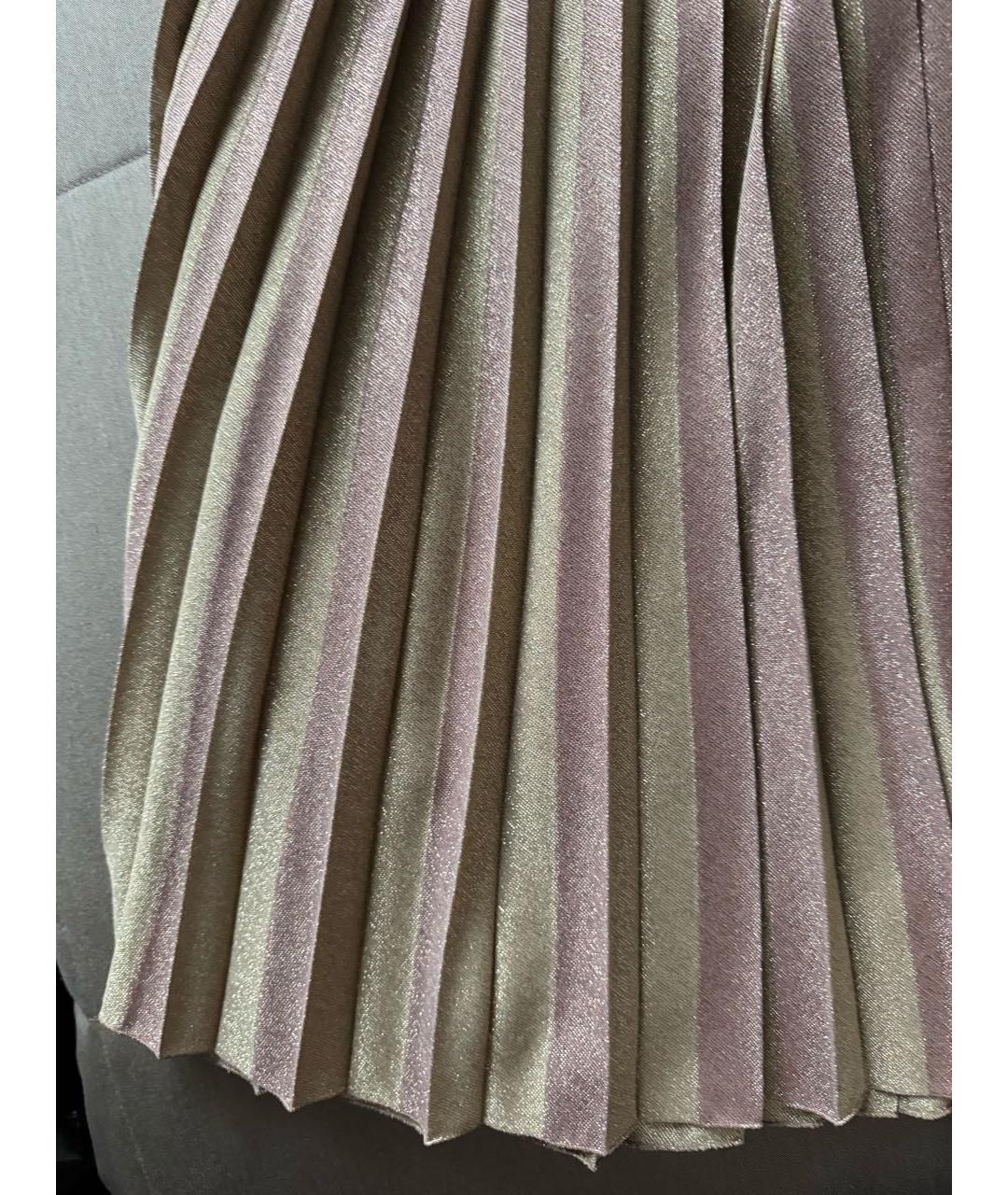 BOTTEGA VENETA Бежевое вискозное коктейльное платье, фото 5