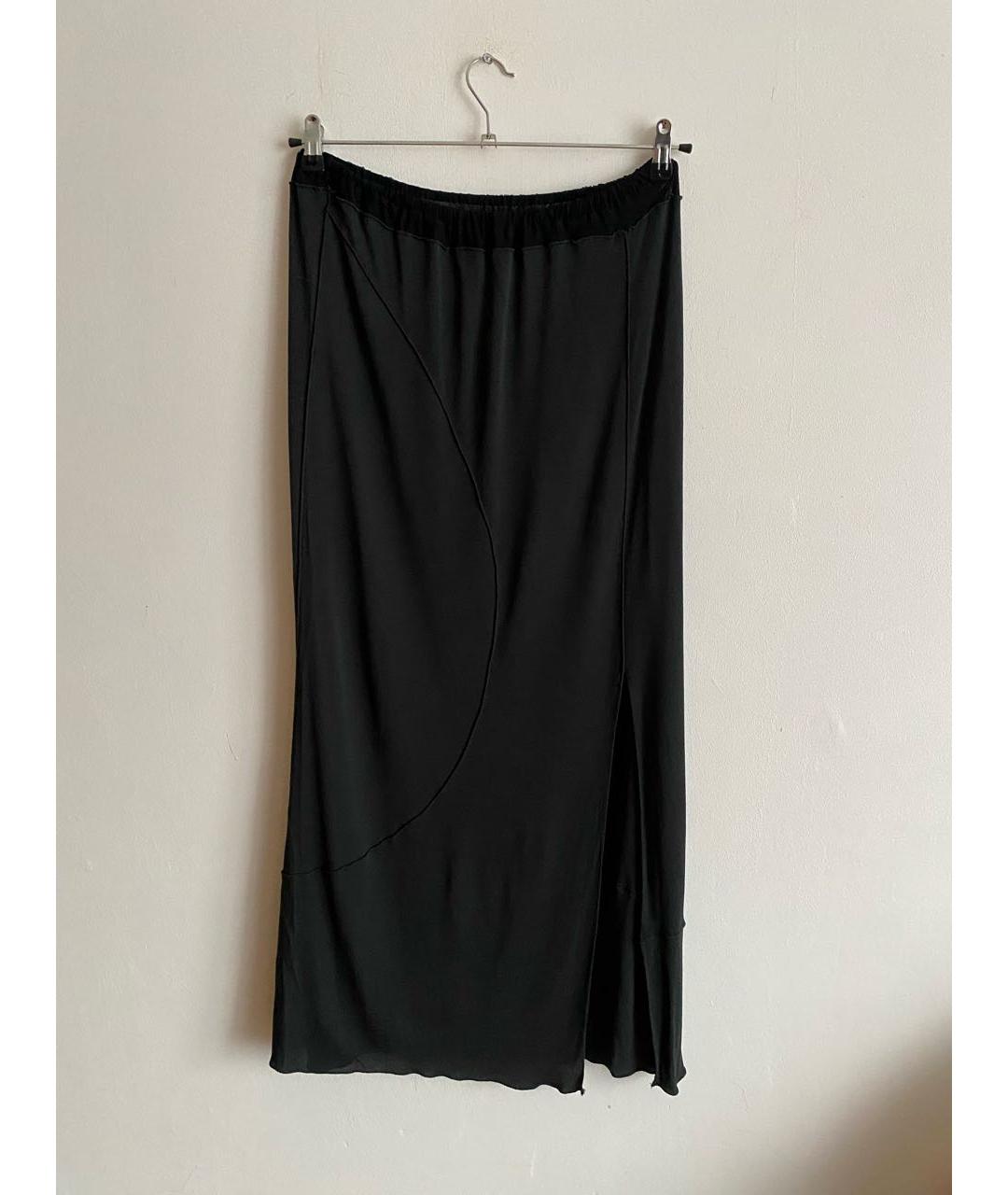 FENDI Антрацитовая вискозная юбка макси, фото 9