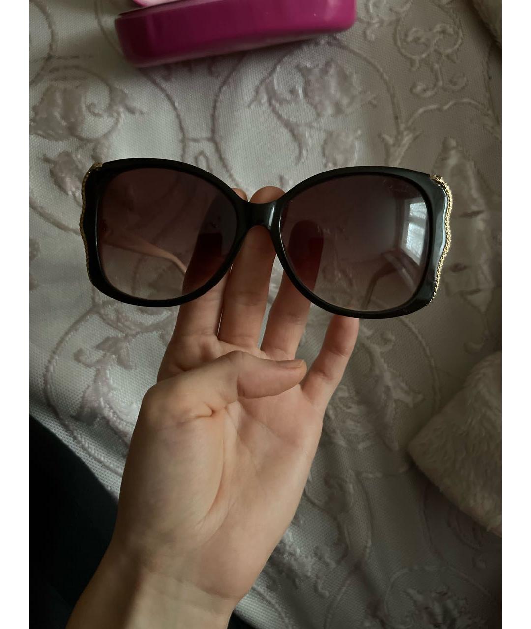 ROBERTO CAVALLI Черные пластиковые солнцезащитные очки, фото 4