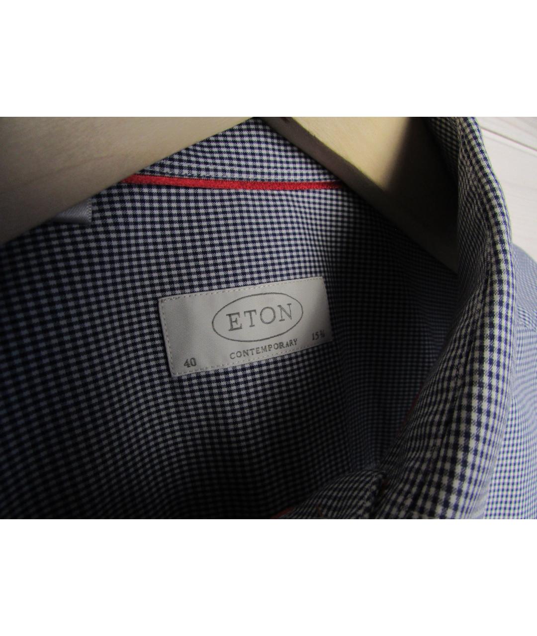ETON Синяя хлопковая классическая рубашка, фото 3