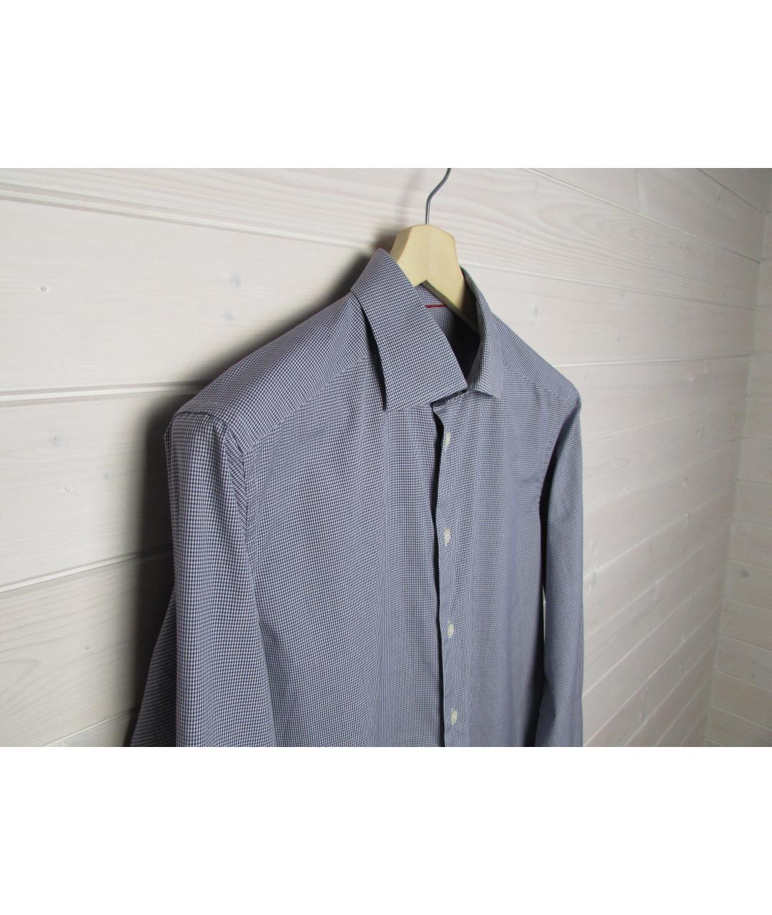 ETON Синяя хлопковая классическая рубашка, фото 2