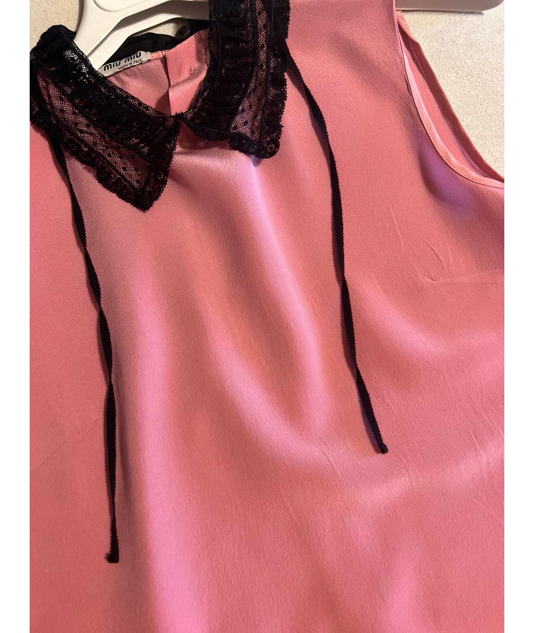 MIU MIU Розовая блузы, фото 4