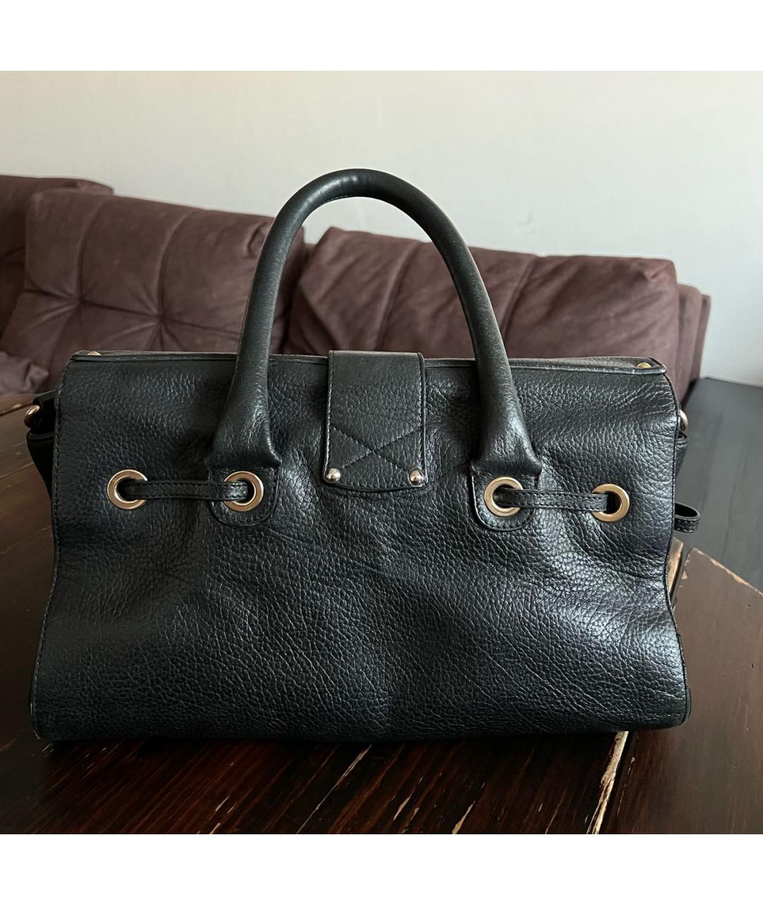 JIMMY CHOO Черная кожаная сумка с короткими ручками для женщин – купить ...