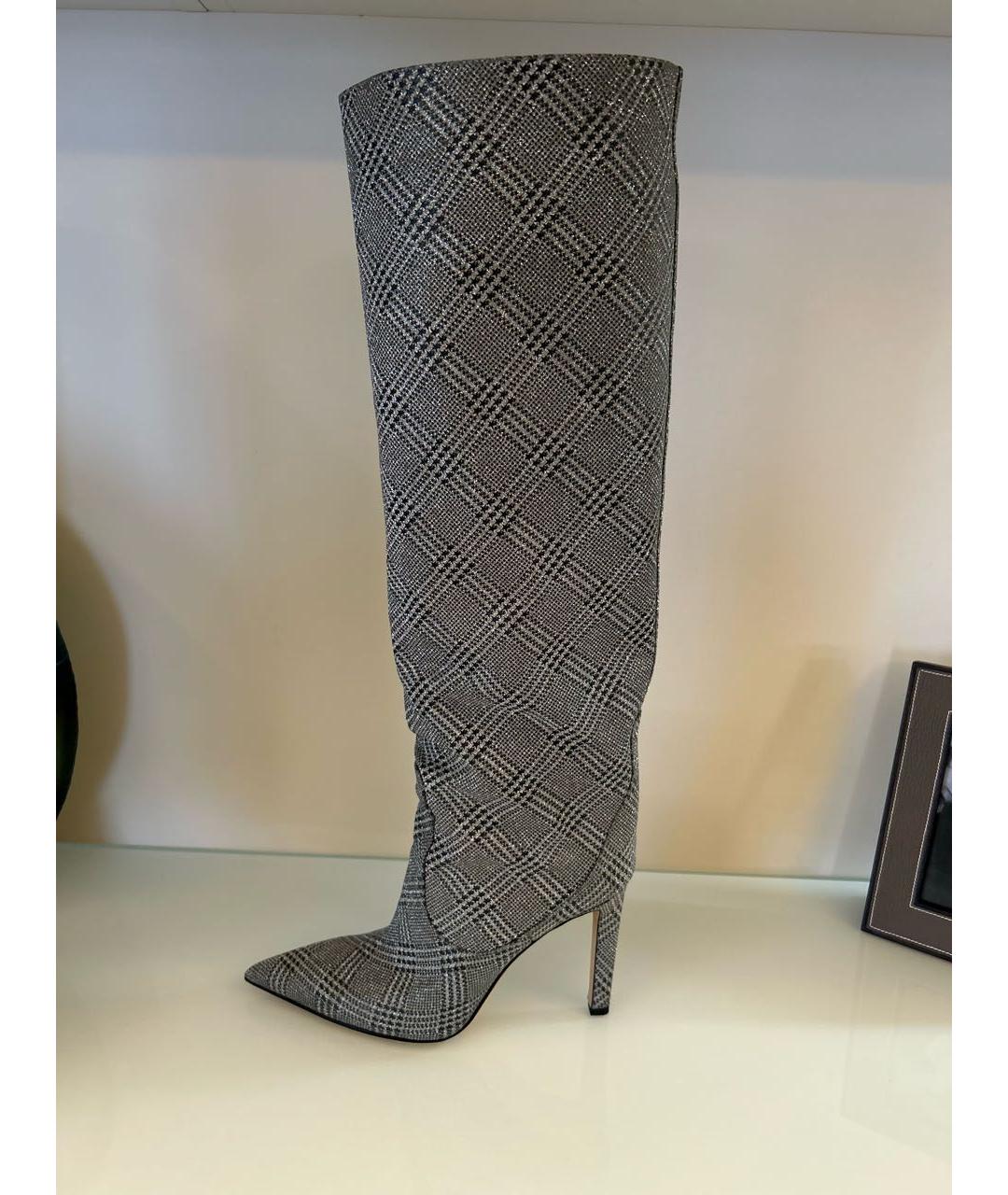 JIMMY CHOO Серебряные сапоги, фото 6