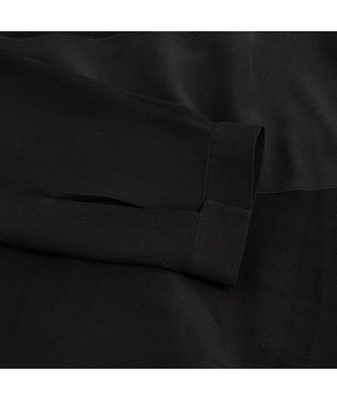 AKRIS Черная шелковая блузы, фото 5