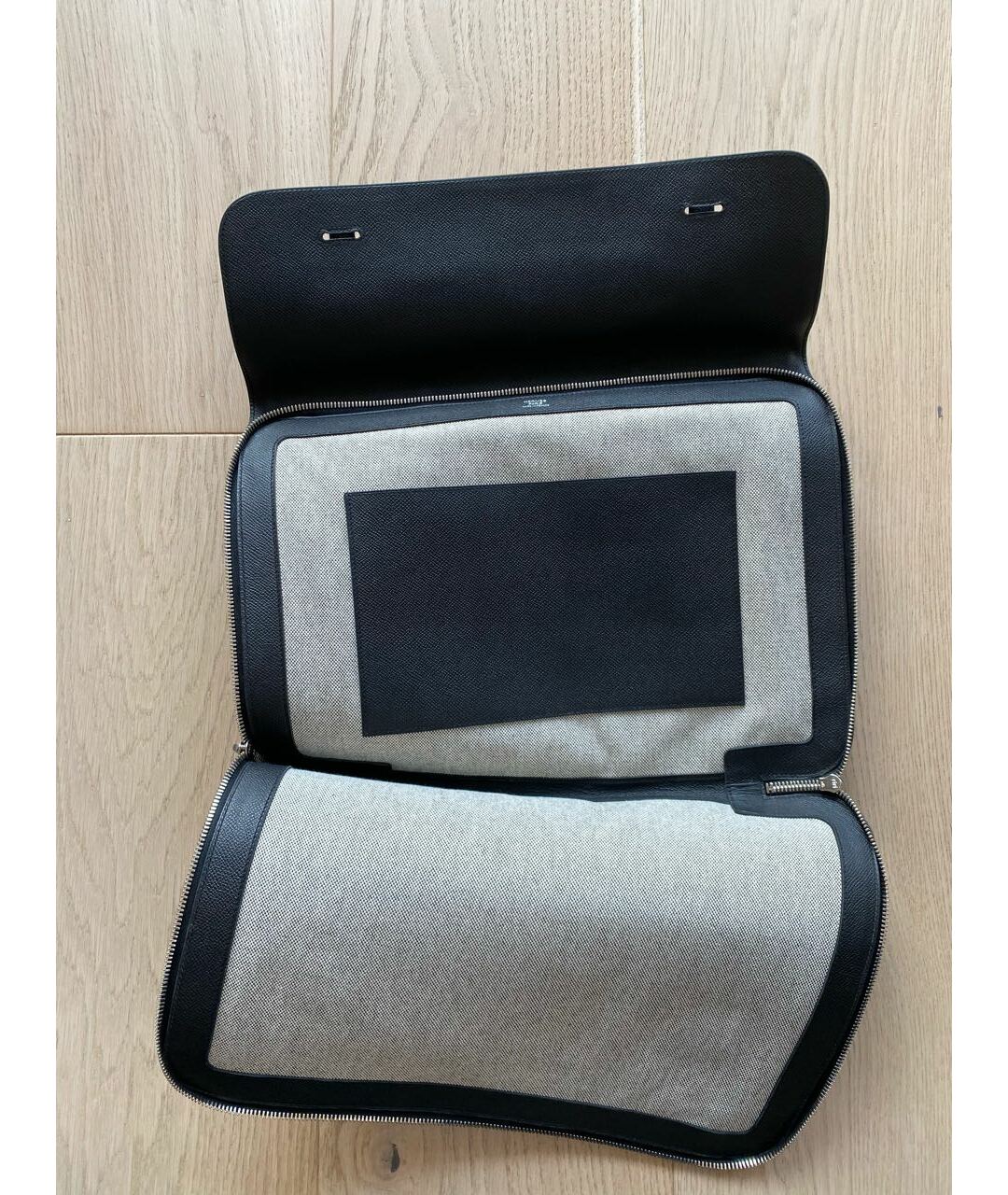 HERMES PRE-OWNED Черный кожаный портфель, фото 2