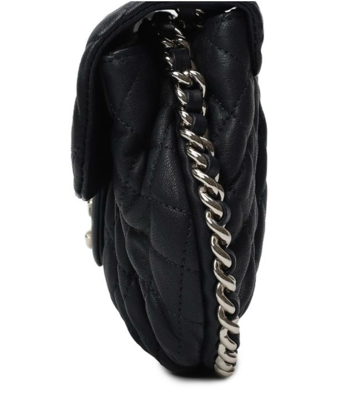 CHANEL PRE-OWNED Темно-синяя кожаная сумка через плечо, фото 8