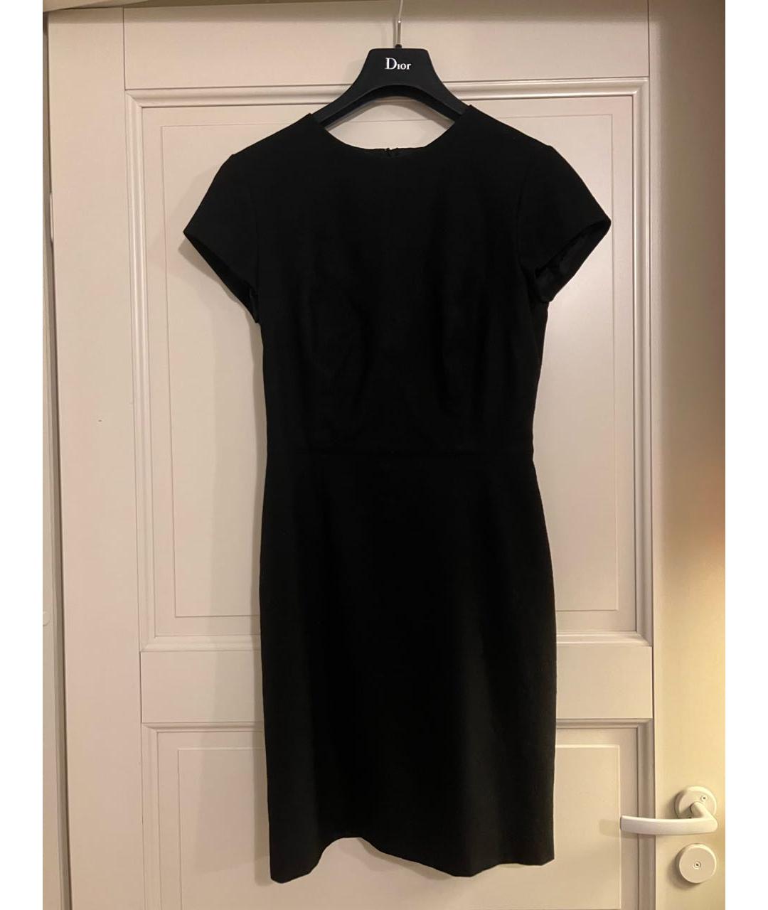 AZZARO Черное шерстяное повседневное платье, фото 6