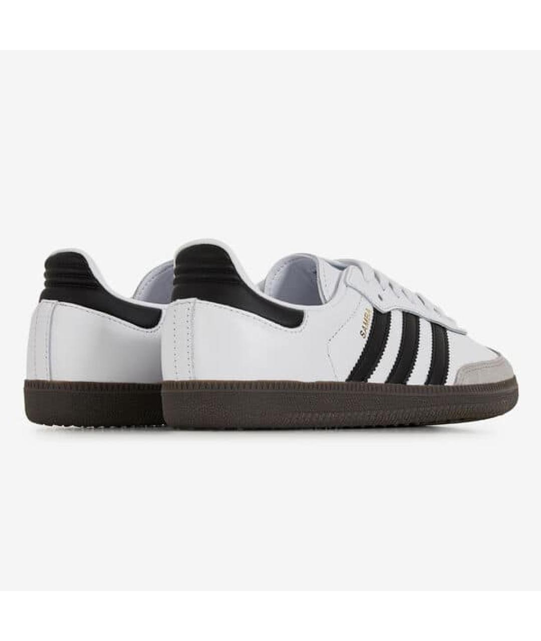 ADIDAS Белые кожаные кроссовки, фото 4