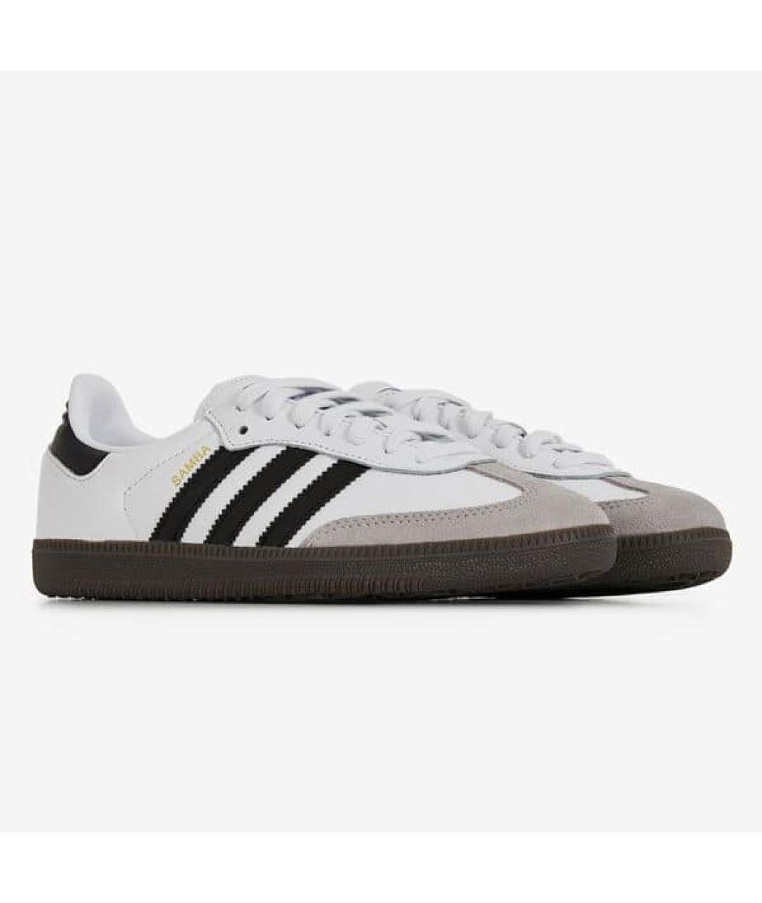 ADIDAS Белые кожаные кроссовки, фото 2