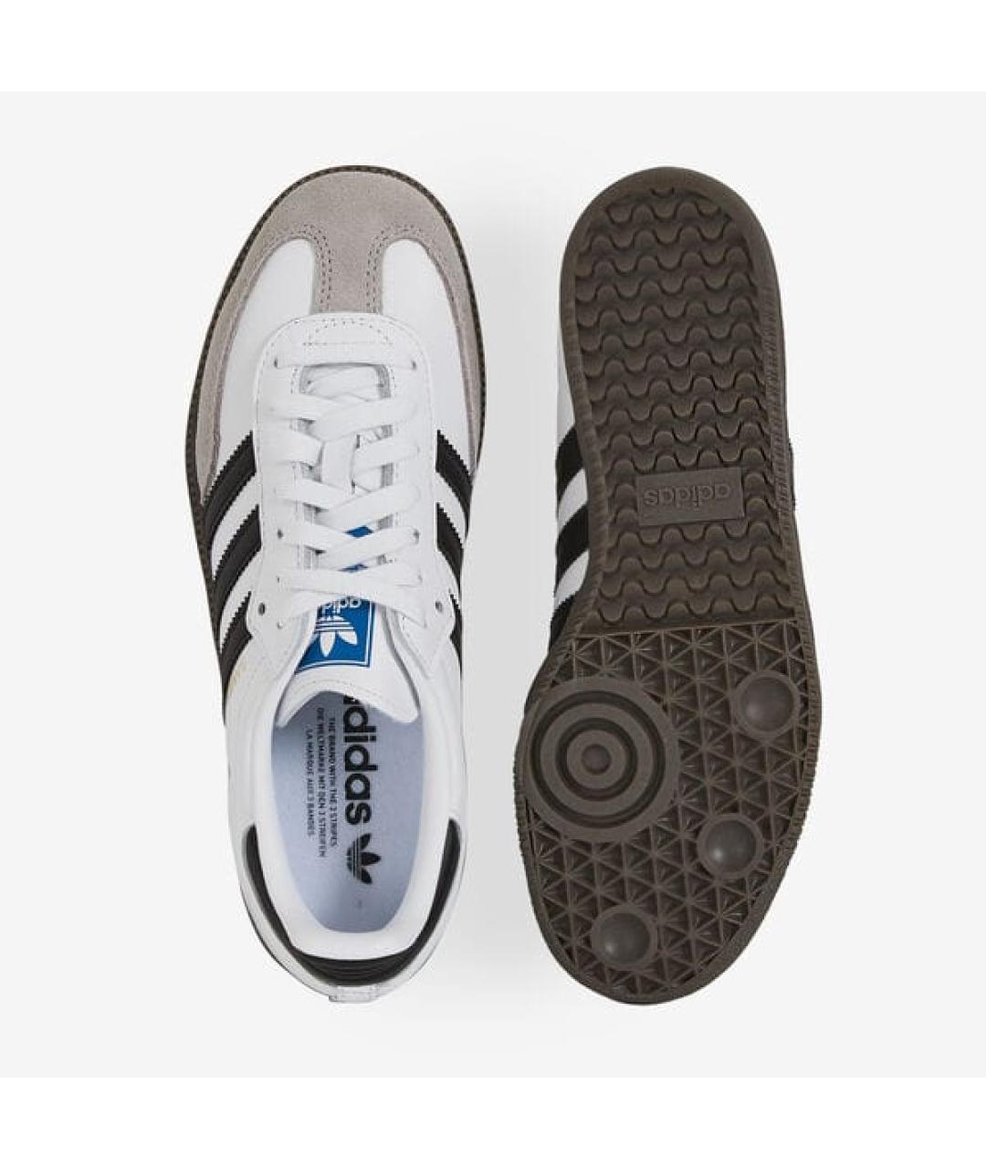 ADIDAS Белые кожаные кроссовки, фото 3
