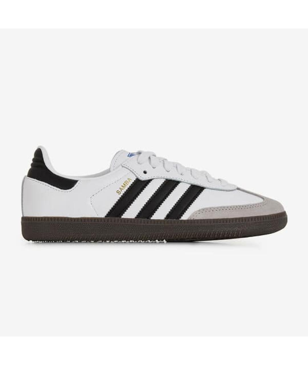 ADIDAS Белые кожаные кроссовки, фото 6