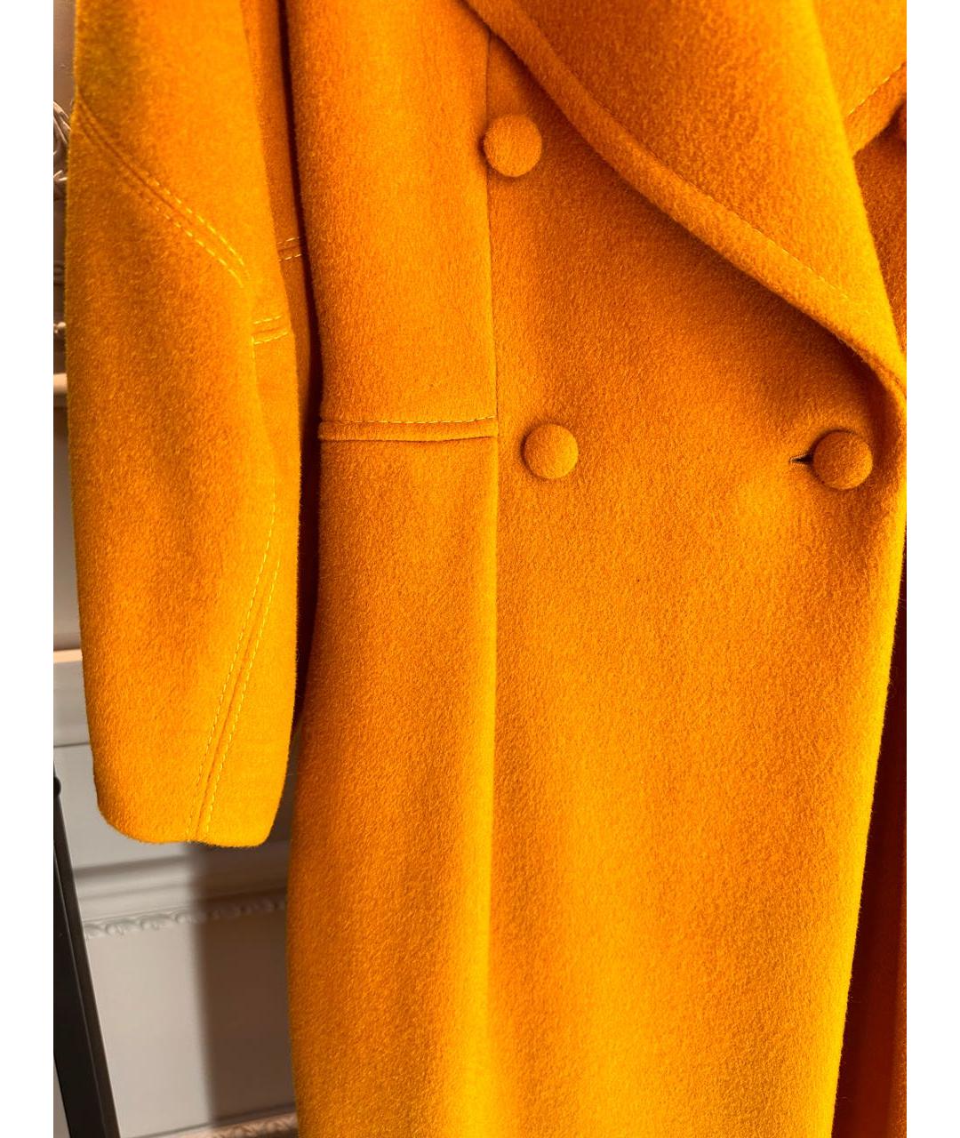 NELLO SANTI Горчичное кашемировое пальто, фото 4