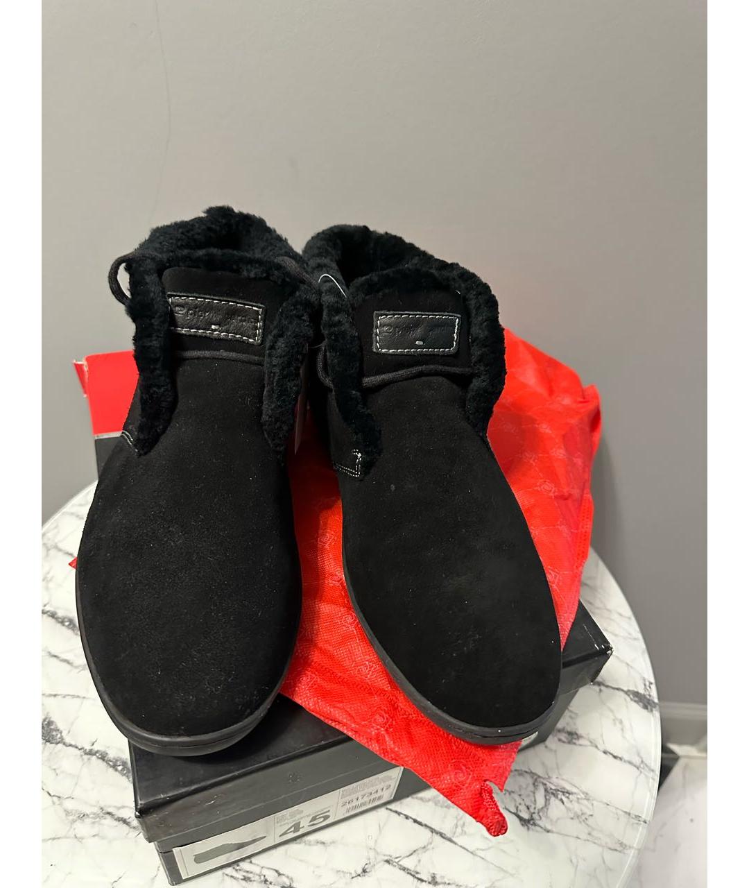 PIERRE CARDIN Черные замшевые высокие ботинки, фото 6