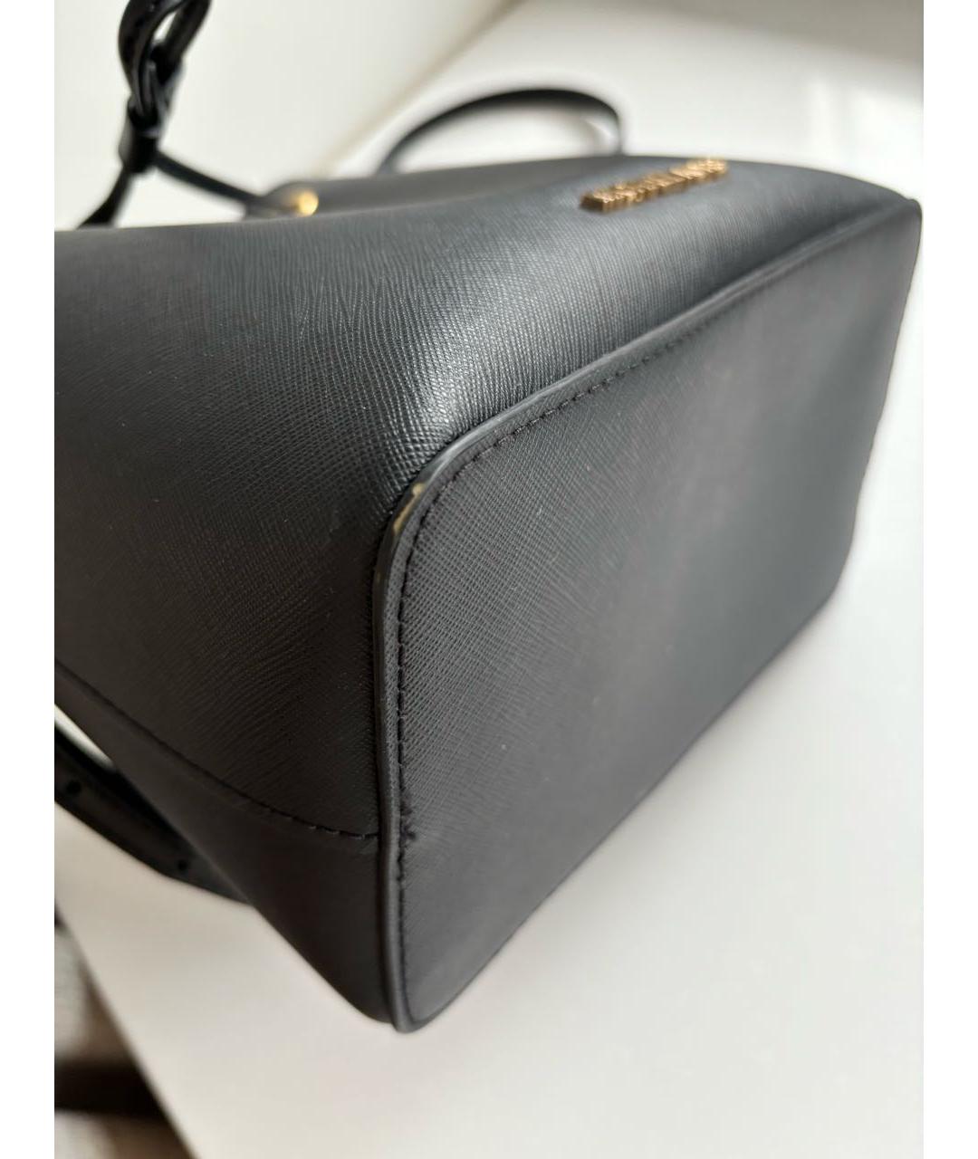 MICHAEL KORS Черная кожаная сумка с короткими ручками, фото 6