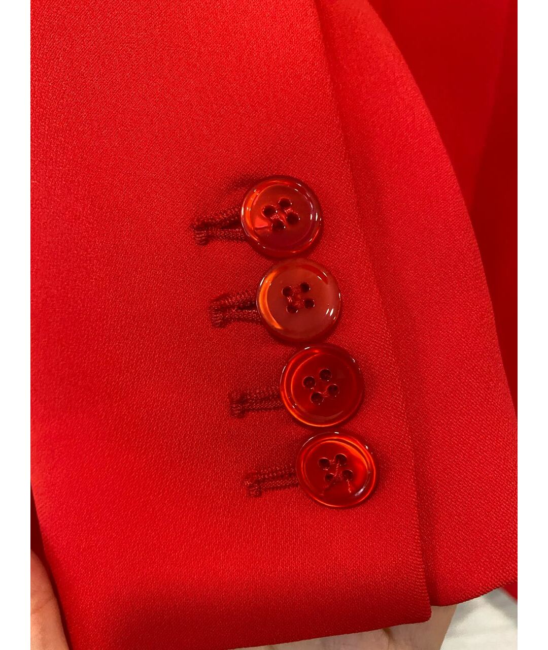 ERMANNO SCERVINO Красный полиэстеровый жакет/пиджак, фото 5