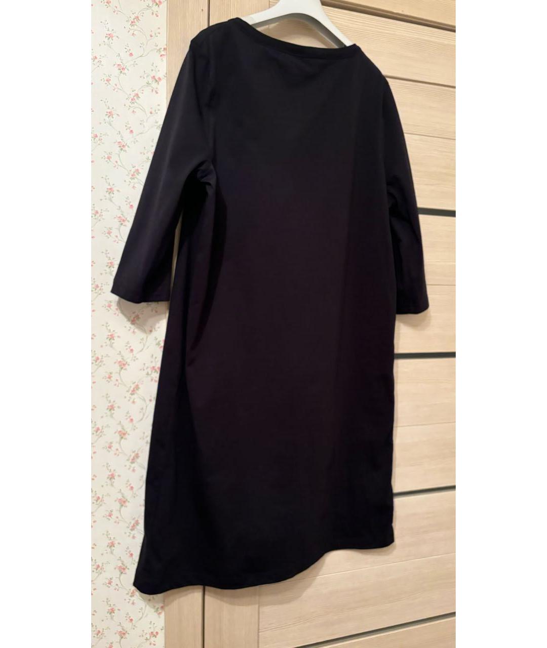 SONIA RYKIEL Черное хлопковое повседневное платье, фото 2