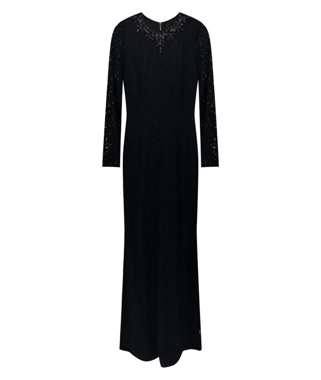 NEEDLE & THREAD Черное хлопковое вечернее платье, фото 1