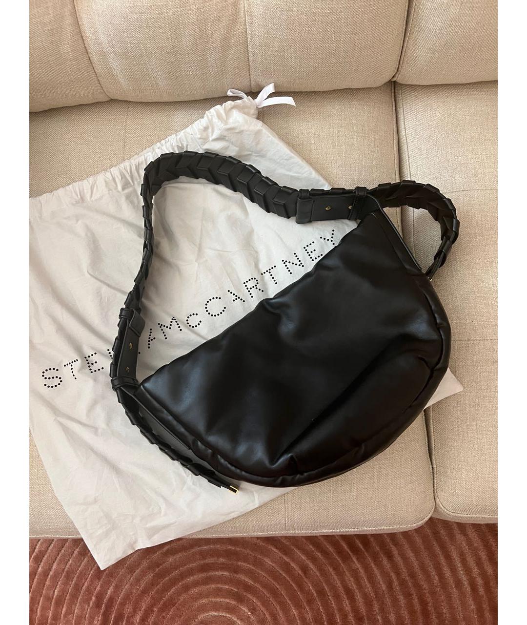STELLA MCCARTNEY Черная сумка через плечо из искусственной кожи, фото 6