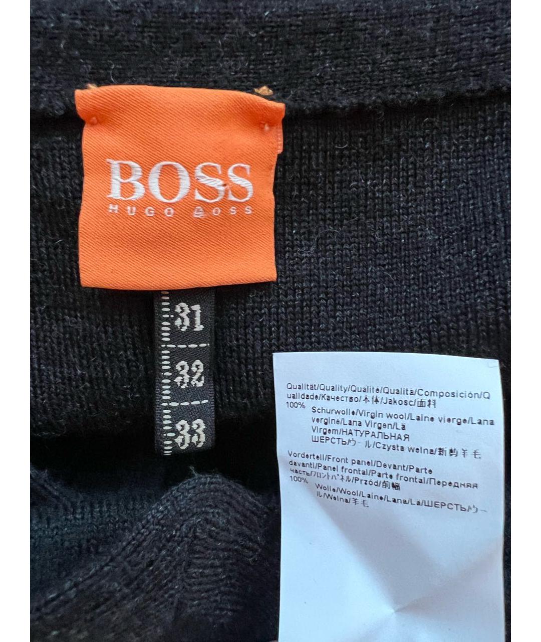 HUGO BOSS Черная шерстяная жилетка, фото 3