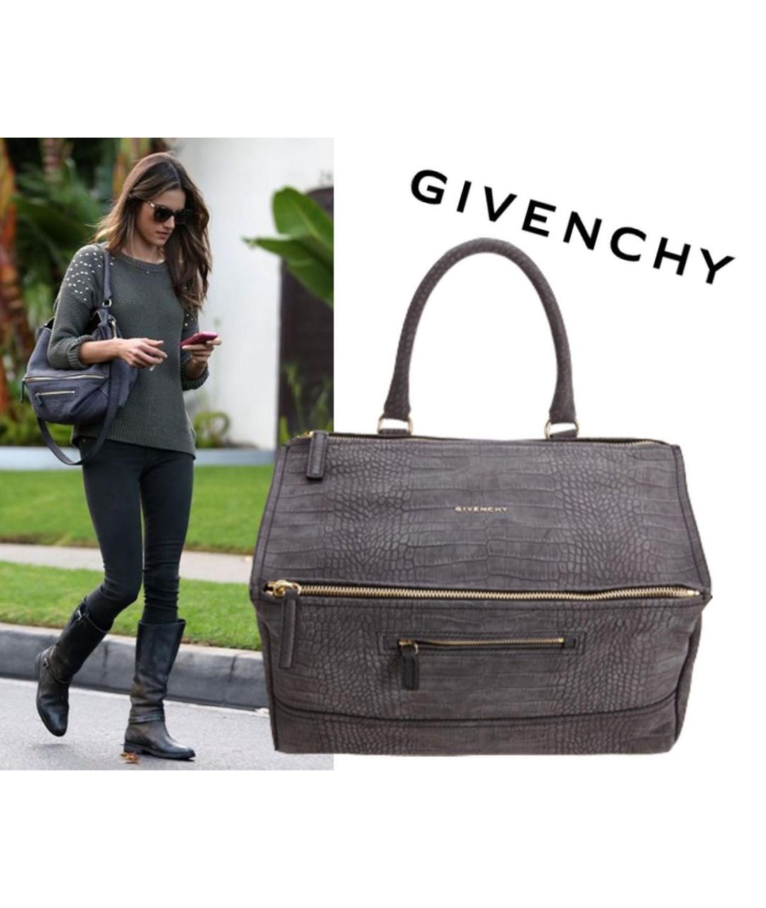 GIVENCHY Желтая кожаная сумка тоут, фото 7