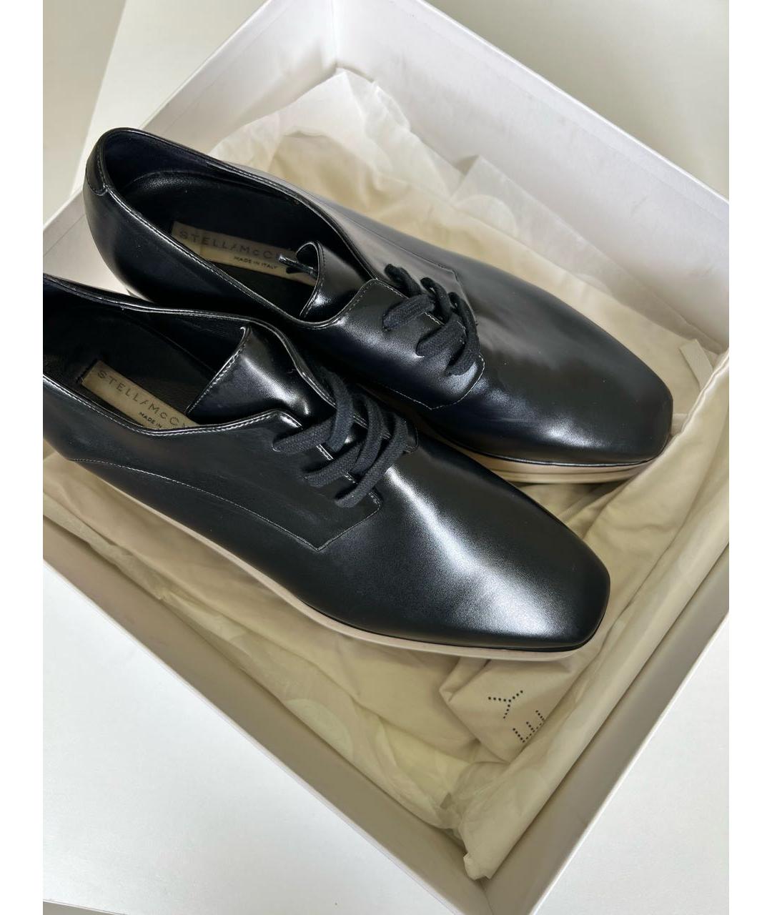 STELLA MCCARTNEY Черные кожаные туфли, фото 7