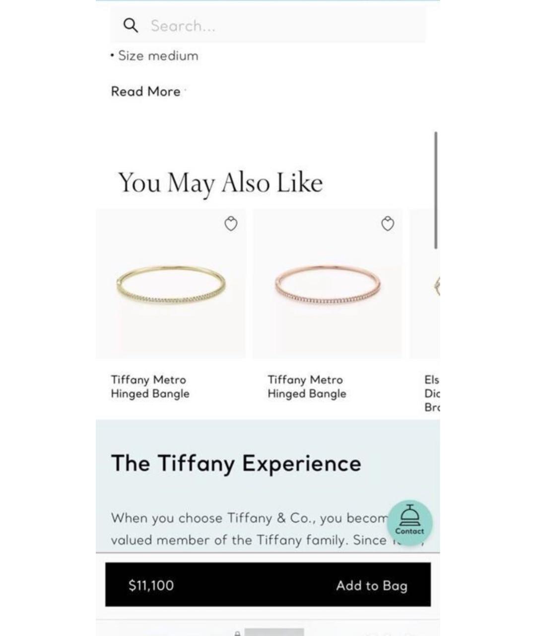 TIFFANY&CO Золотой браслет из желтого золота, фото 7