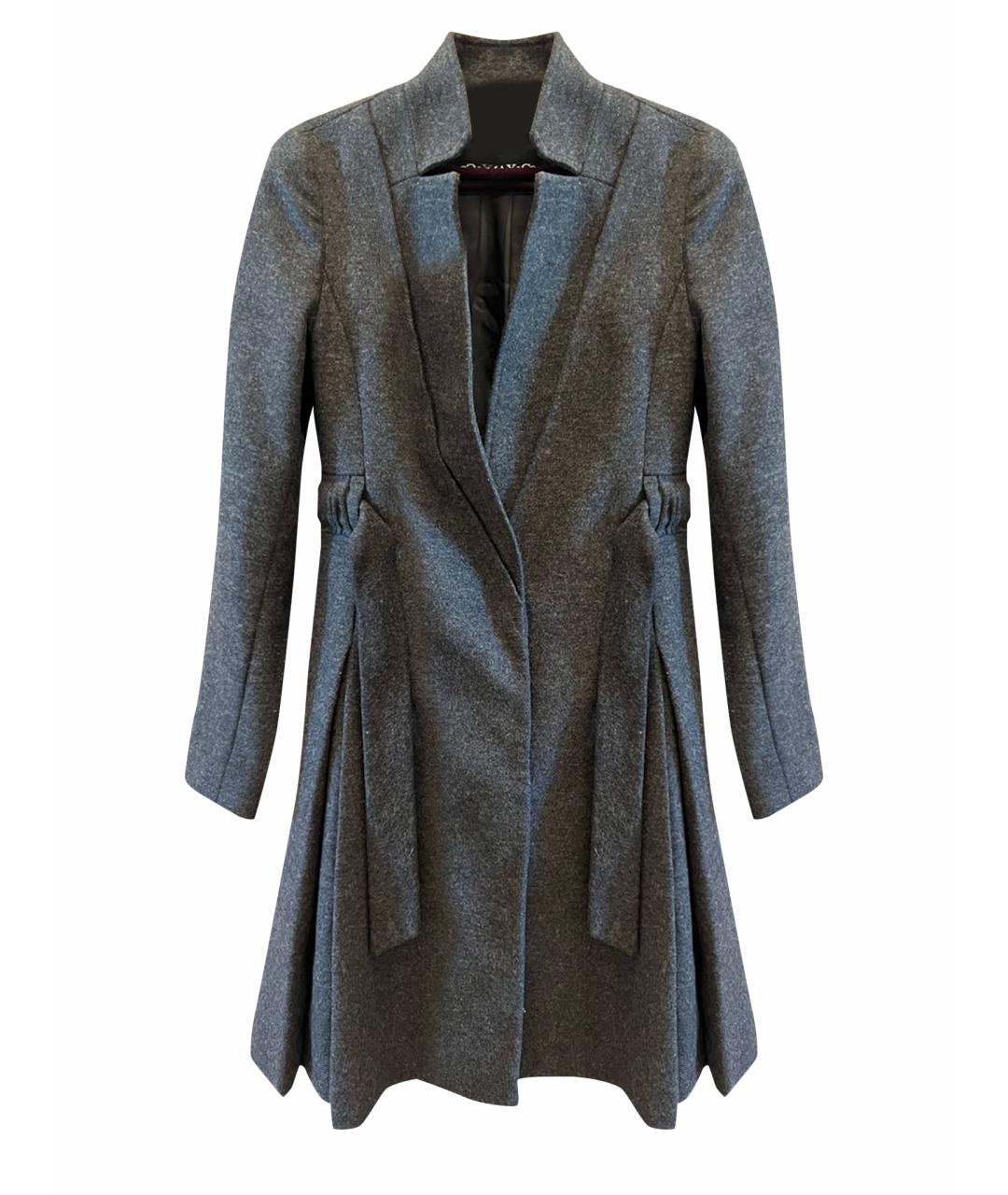 MAX&CO Антрацитовое шерстяное пальто, фото 1