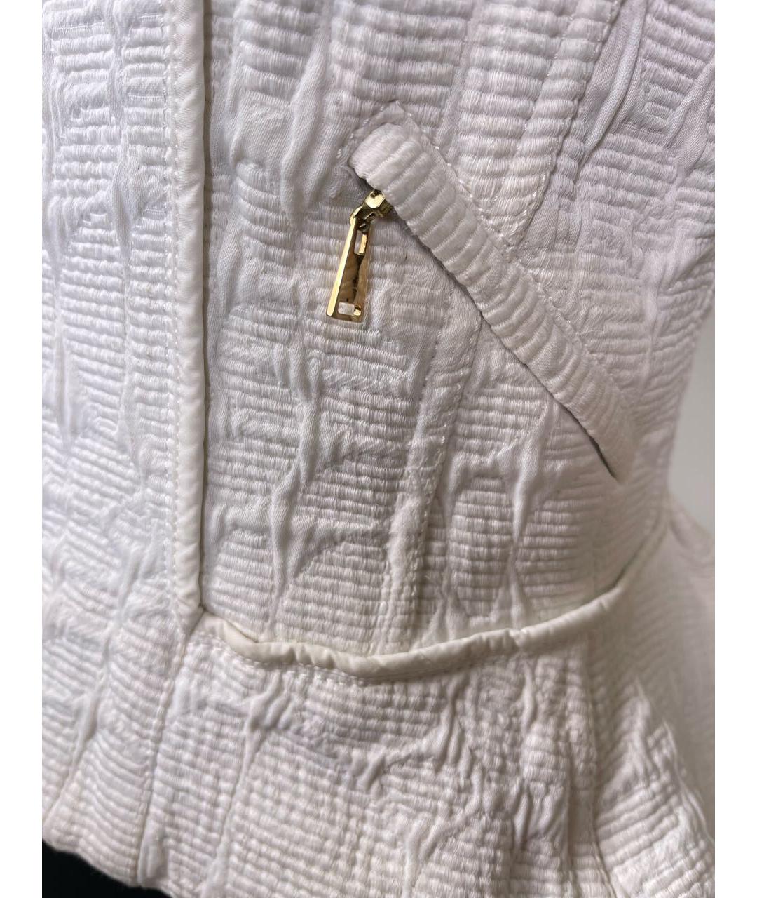 LOUIS VUITTON Белый хлопковый жакет/пиджак, фото 4