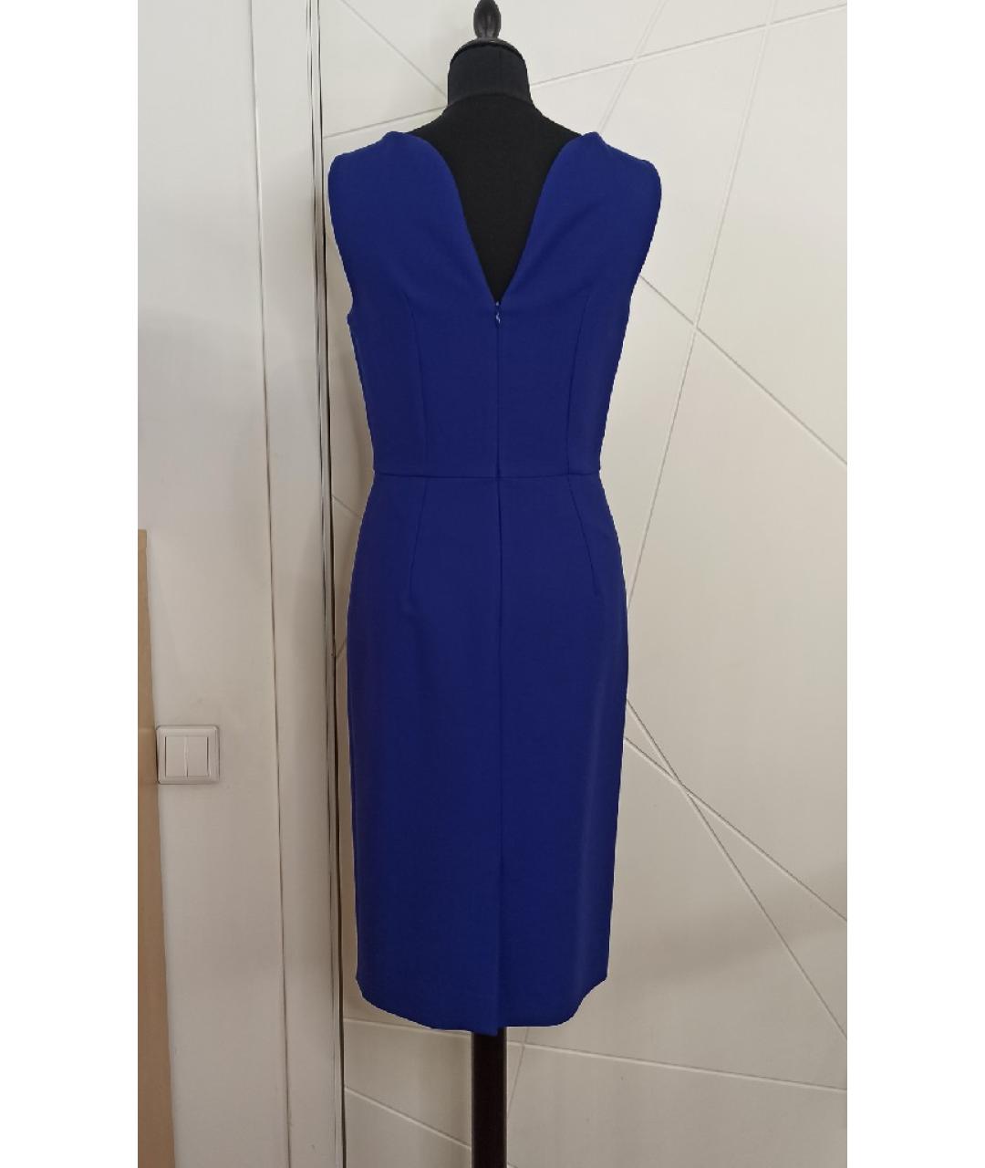 CHRISTIAN DIOR Синее шерстяное платье, фото 2
