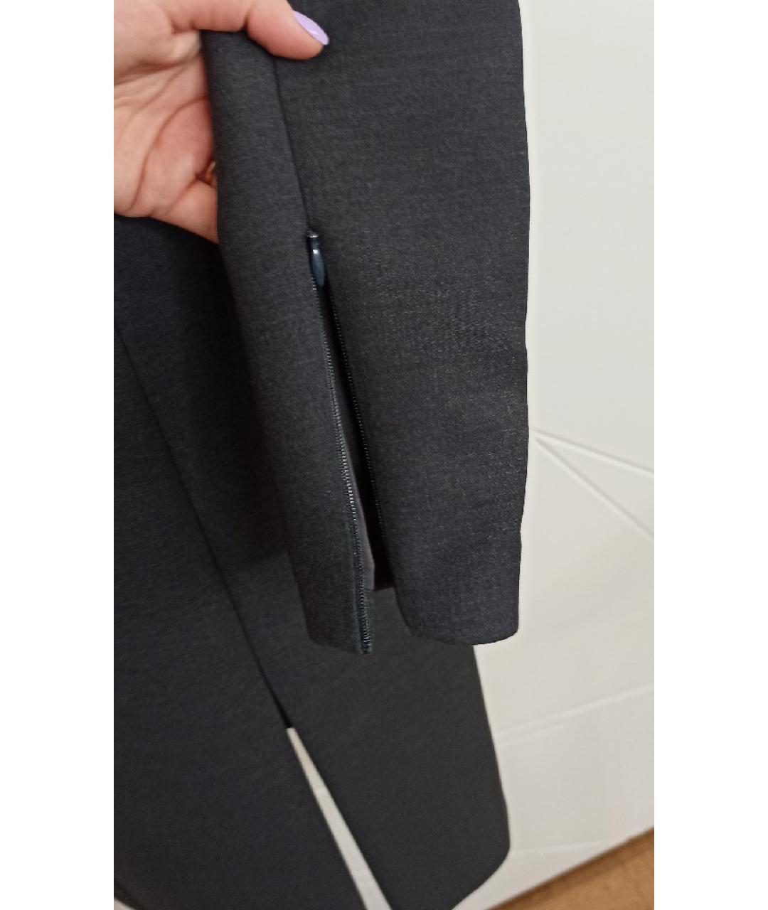 CHRISTIAN DIOR Серое шерстяное платье, фото 4