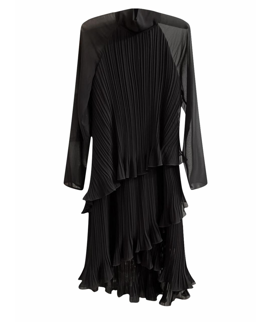 MAX MARA Черное полиэстеровое коктейльное платье, фото 1