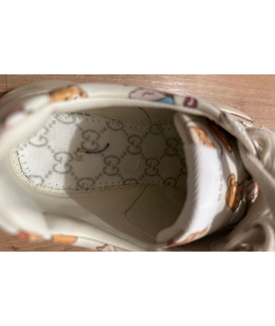 GUCCI Мульти кожаные кроссовки, фото 6