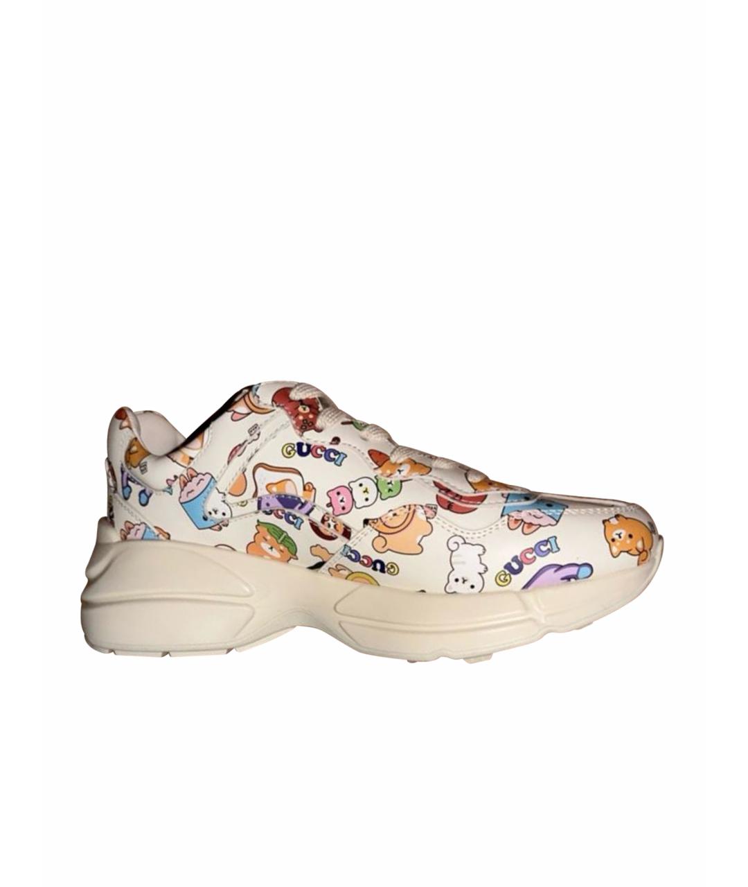 GUCCI Мульти кожаные кроссовки, фото 1