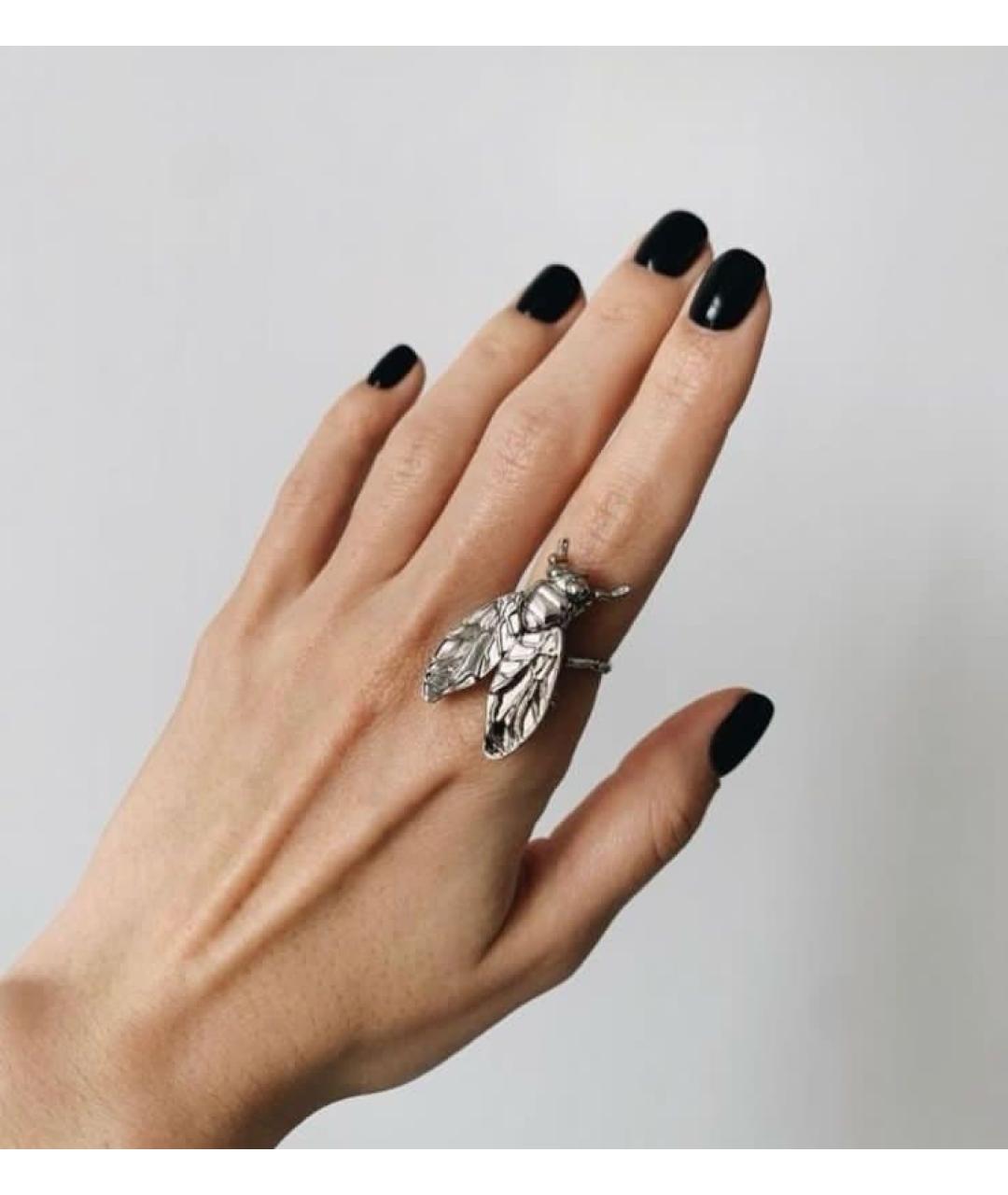 BALENCIAGA Серебряное серебряное кольцо, фото 3