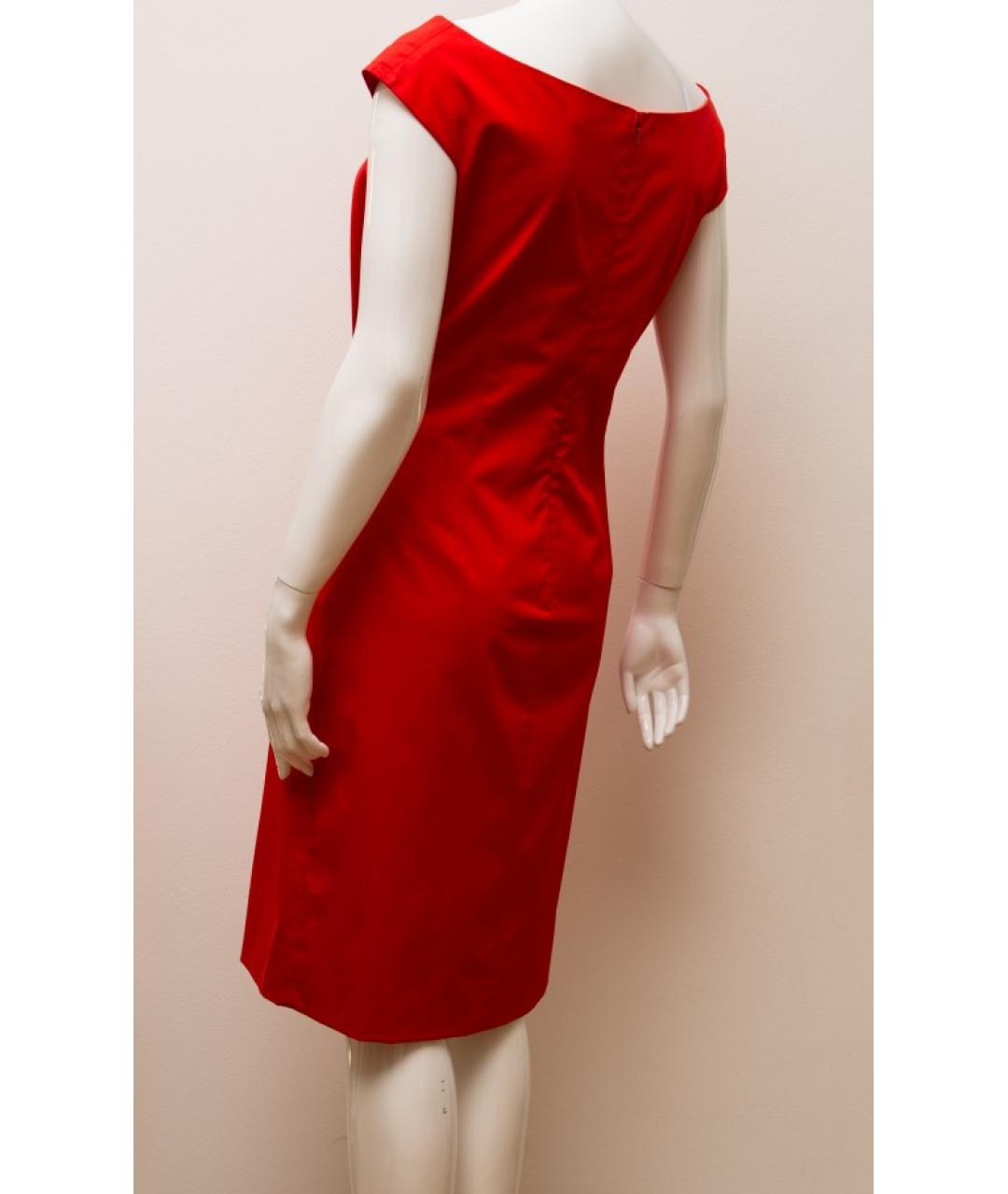 CHRISTIAN DIOR Красное хлопковое платье, фото 3
