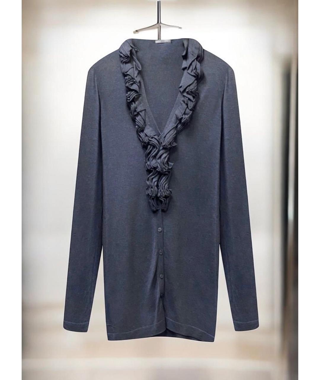 HUGO BOSS Серый шерстяной кардиган, фото 6
