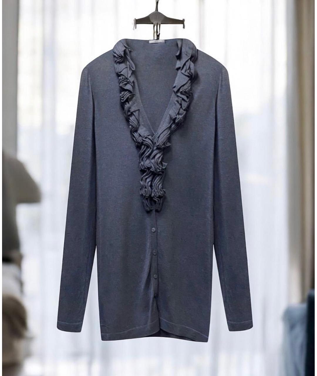 HUGO BOSS Серый шерстяной кардиган, фото 5