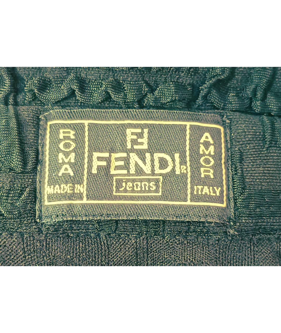 FENDI Черная полиэстеровая рубашка, фото 3