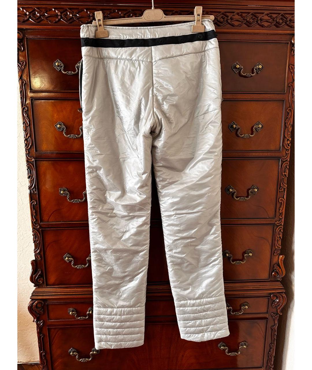CHANEL Белые полиамидовые прямые брюки, фото 2