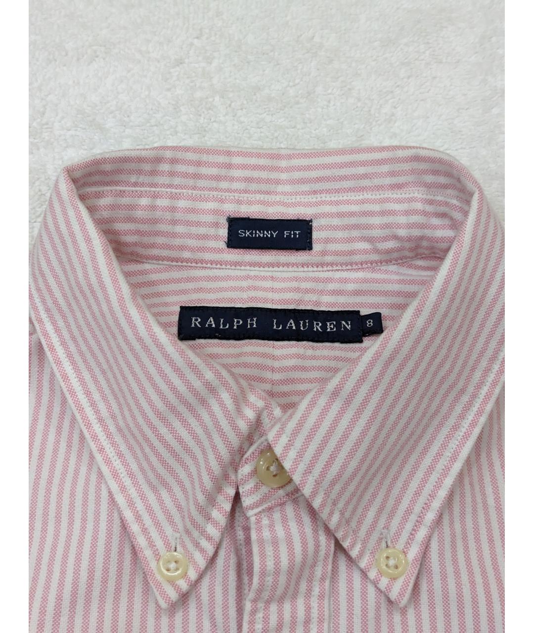 RALPH LAUREN Розовая хлопковая рубашка, фото 3
