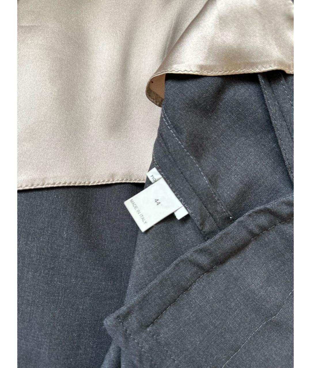 BRUNELLO CUCINELLI Антрацитовый шерстяной жакет/пиджак, фото 4
