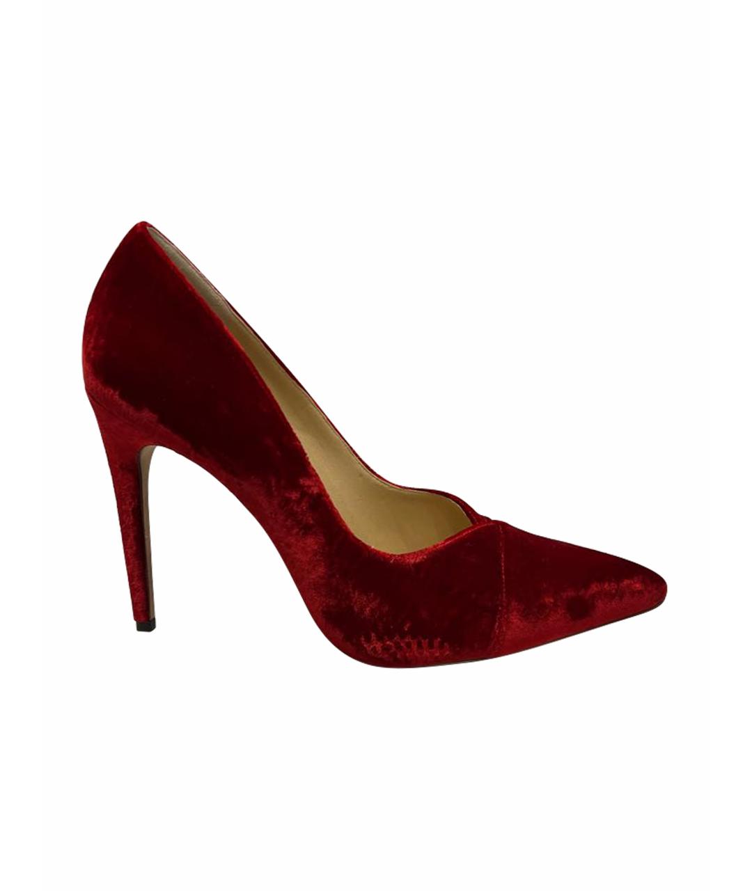 ALEXANDRE BIRMAN Красные бархатные туфли, фото 1