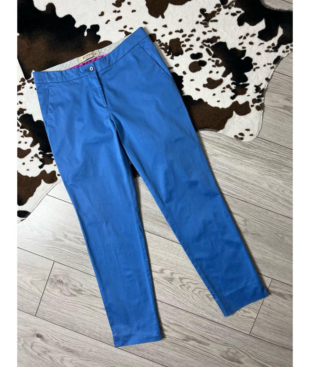 ETRO Голубой хлопковый костюм с брюками, фото 2