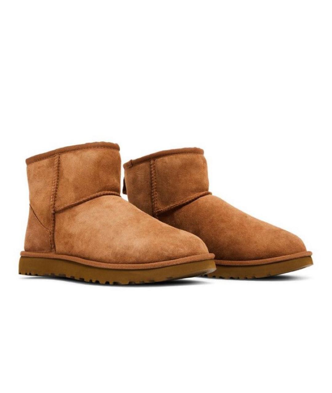 UGG AUSTRALIA Коричневые замшевые ботинки, фото 4