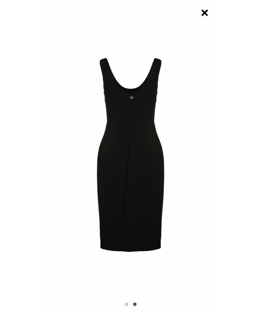 CAVALLI CLASS Черное вискозное повседневное платье, фото 2