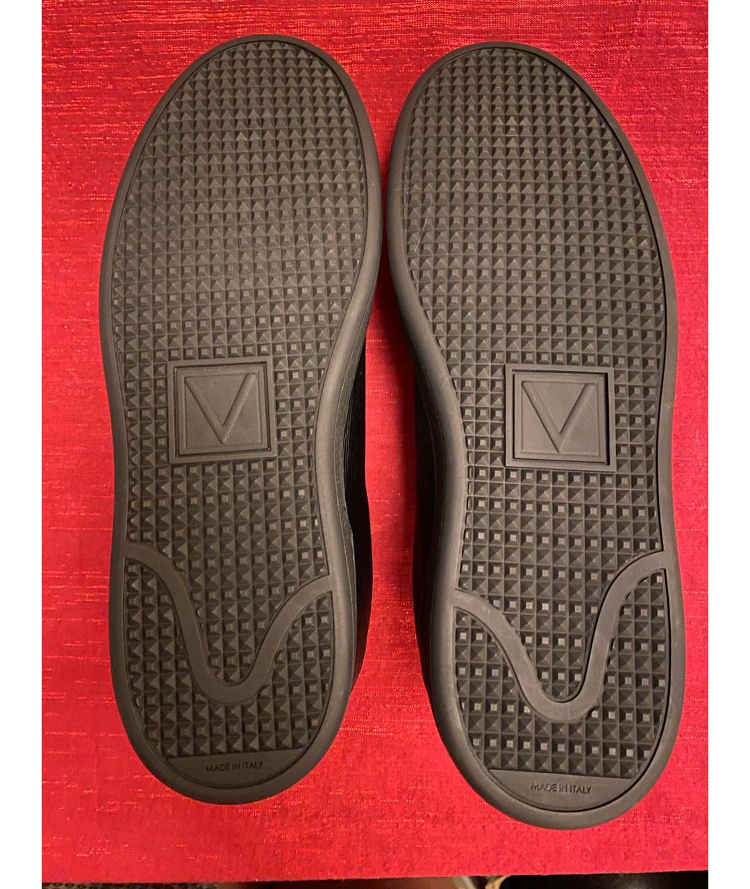 LOUIS VUITTON PRE-OWNED Черные низкие кроссовки / кеды из экзотической кожи, фото 7