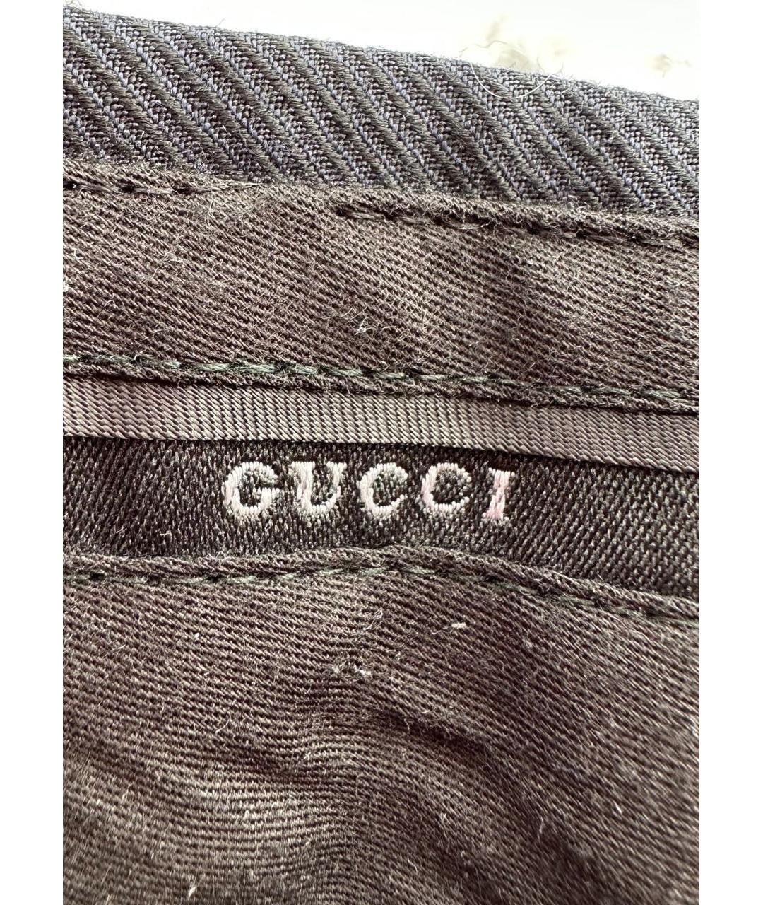 GUCCI Черные шерстяные классические брюки, фото 8