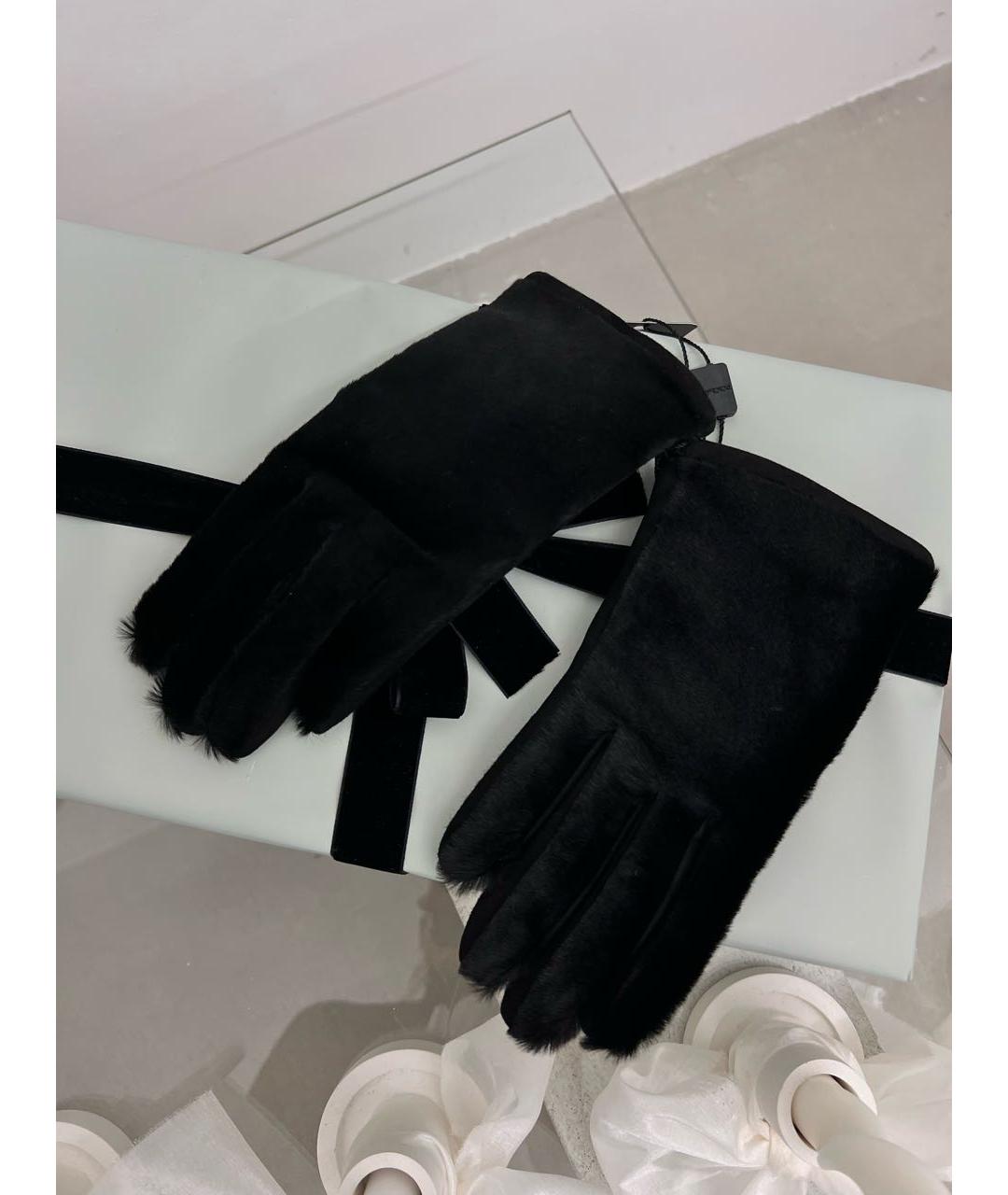 DOLCE&GABBANA Черные перчатки, фото 6