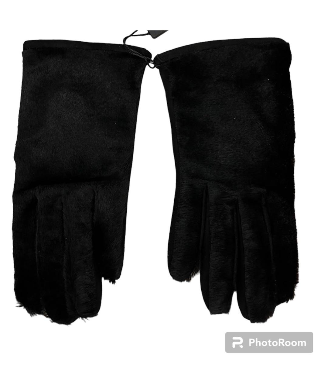 DOLCE&GABBANA Черные перчатки, фото 8